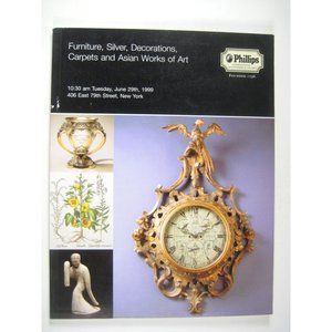 Phillips Auction Catalog Furniture Silver Decorations Carpet Asian Art 1999
